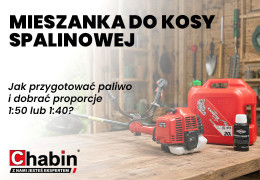 Mieszanka do kosy spalinowej – jak przygotować paliwo i dobrać proporcje 1:50 lub 1:40?