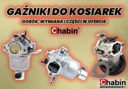 Gaźniki do kosiarek – dobór, wymiana i części do gaźnika w ofercie Chabin