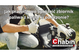 Jak opróżnić zbiornik paliwa z kosiarki po sezonie?